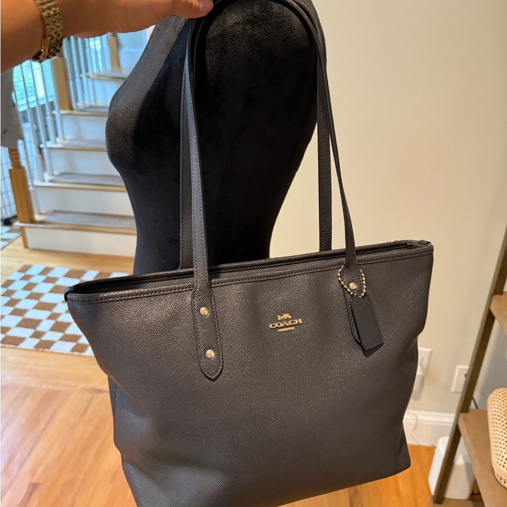 Coach Leather Tote Bag